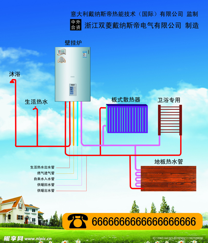 壁挂炉海报