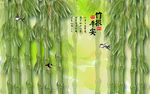 彩雕竹报平安