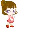 Q版齐刘海小女孩flash动画