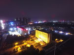 郑州夜景上空
