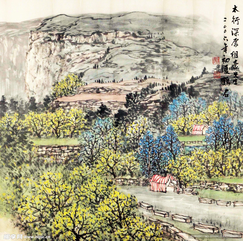 郝鹤君 山水