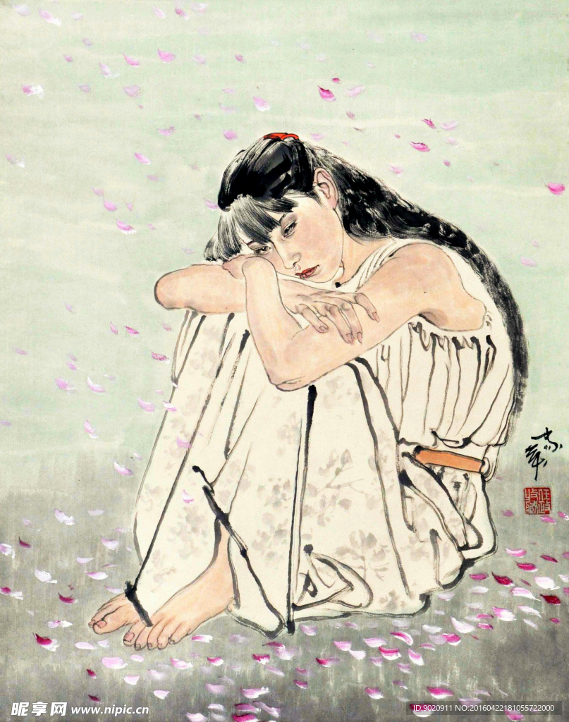 何家英 少女