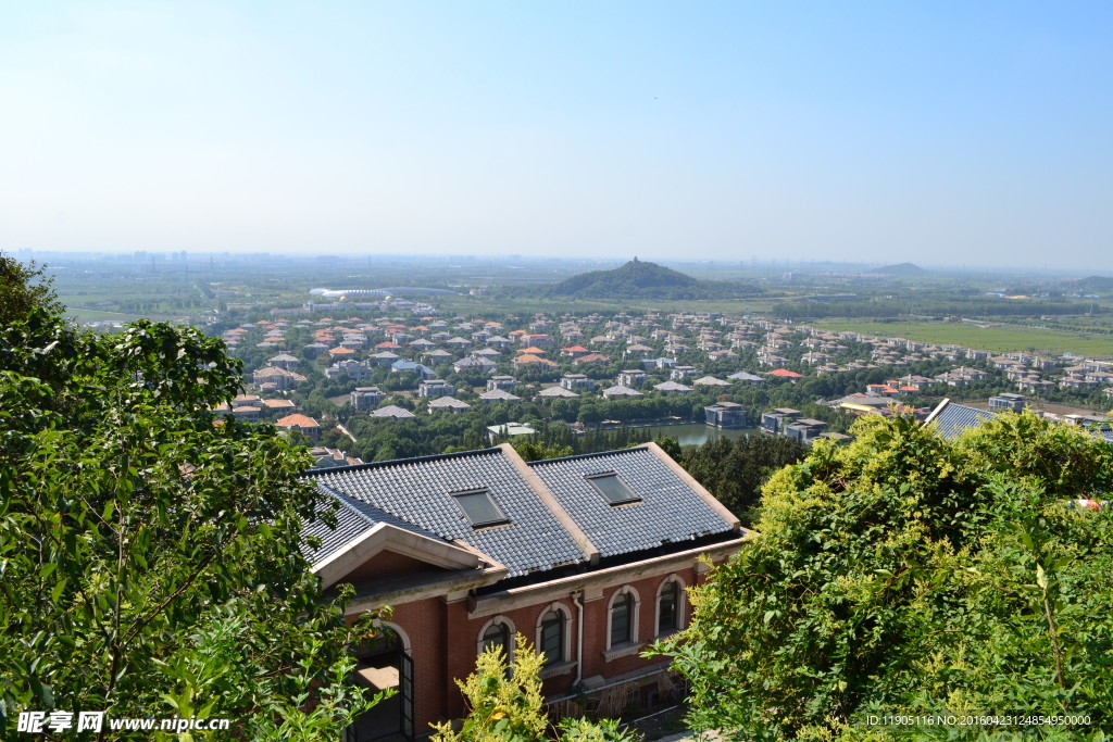 佘山鸟瞰风景