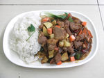 叉烧肉土豆盖饭