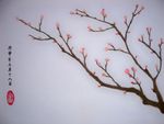 油画 梅花 植物