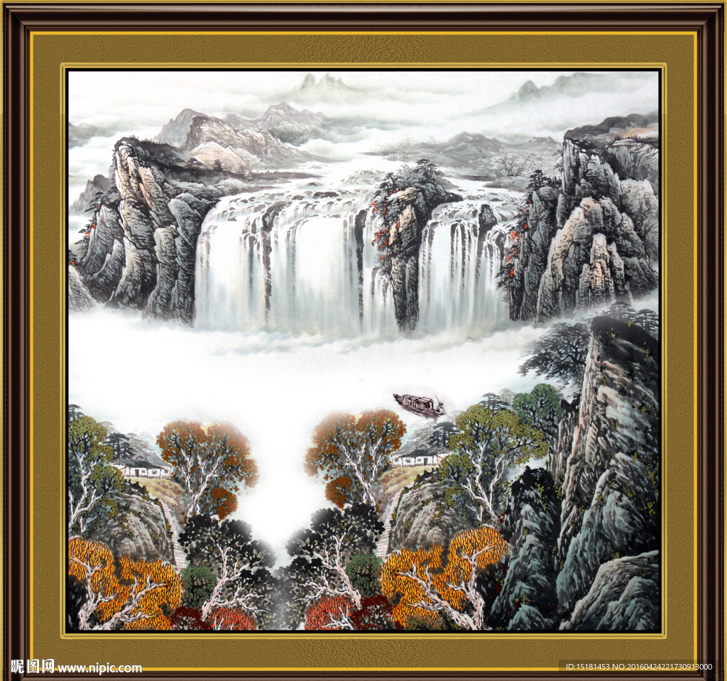 水墨山水画