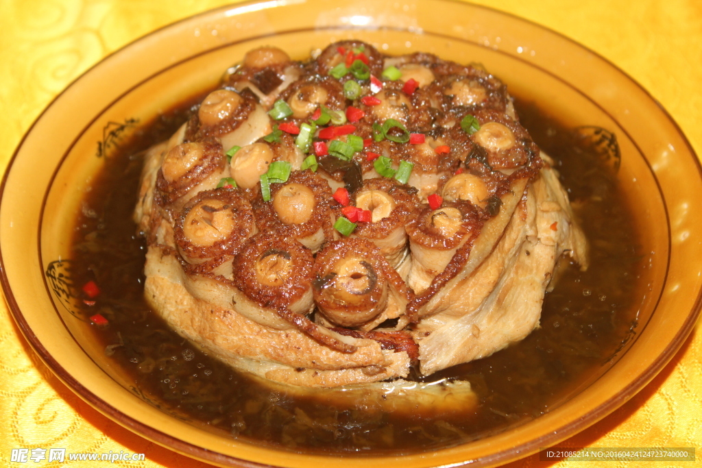 莲蓬扣肉