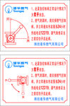港华燃气开关标识牌