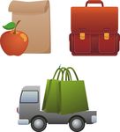 卷轴 公文包 货车