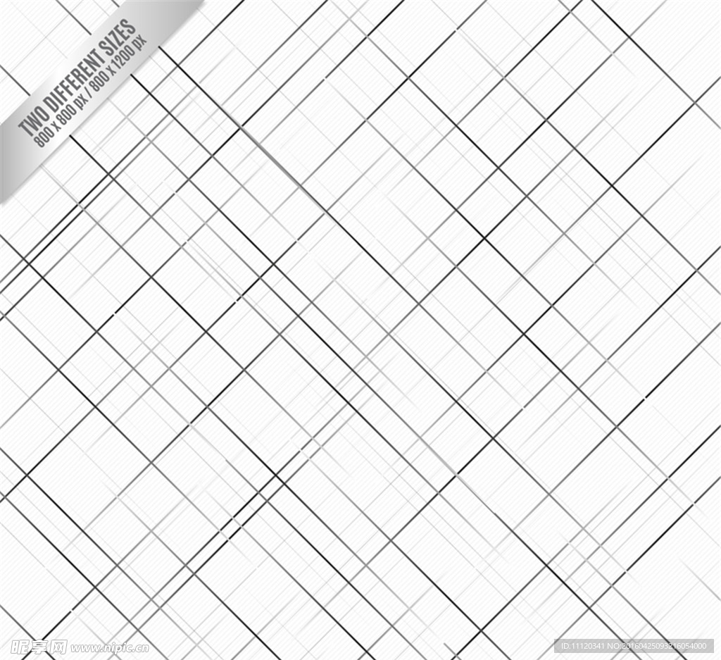 创意手绘线条格子背景矢量图