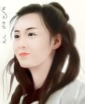 美女转手绘