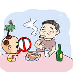 漫画吃饭的父子