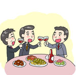 漫画饭局应酬