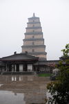 雨中大雁塔