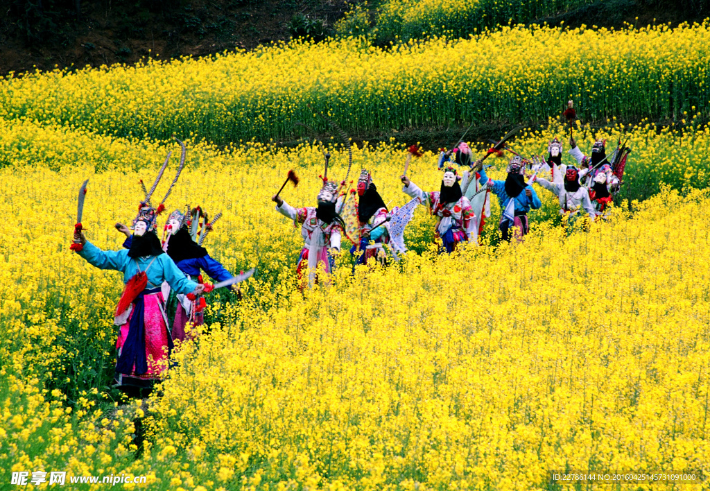 安顺地戏油菜花节