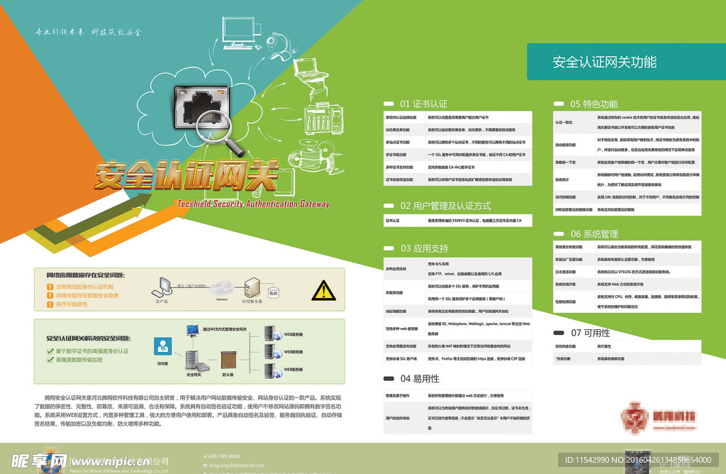 科技产品单页 正反面 模版