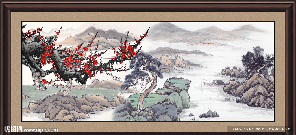 国画梅花
