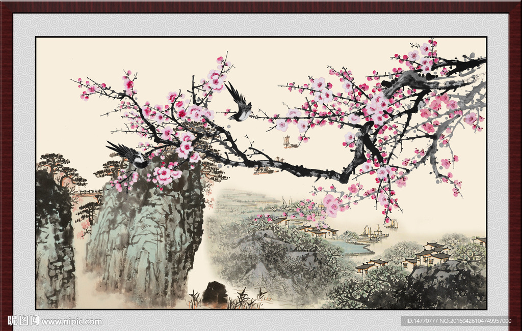 国画梅花