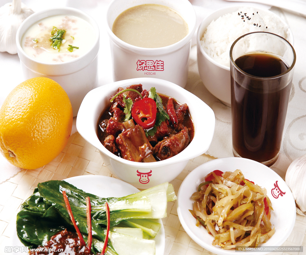 排骨饭套餐美食