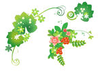 矢量树叶 花藤