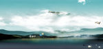 湖泊美丽风景