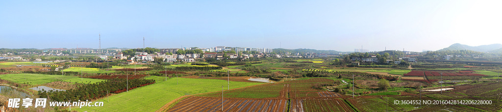 长沙乡镇全景图