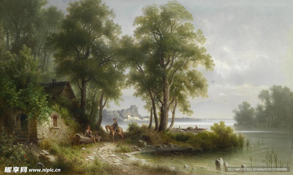 欧洲风景油画