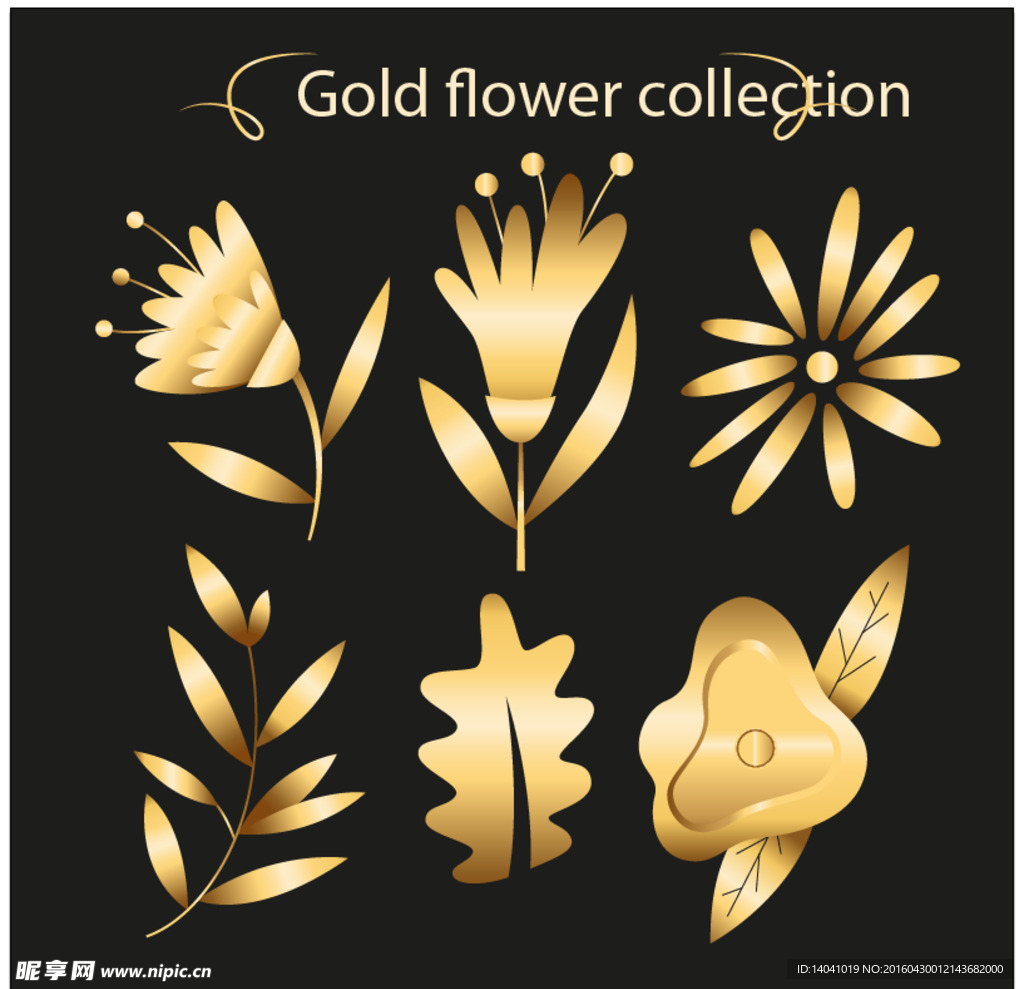 金色花朵