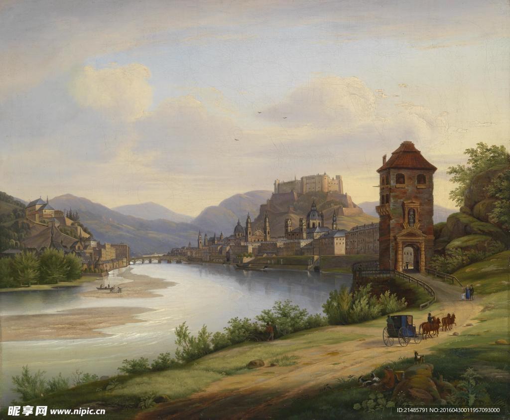 欧洲风景油画