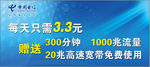 中国电信 车贴