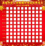 上学期期中考试优秀学生