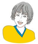 女性半身像