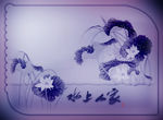 影楼水墨花纹相片背景底纹