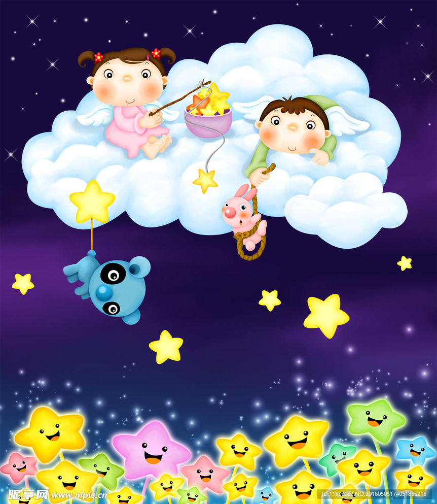 快乐宝贝夜空