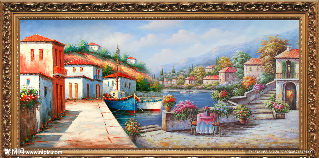 地中海油画