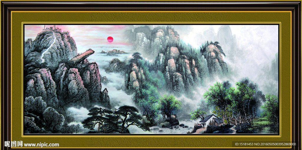 水墨山水画