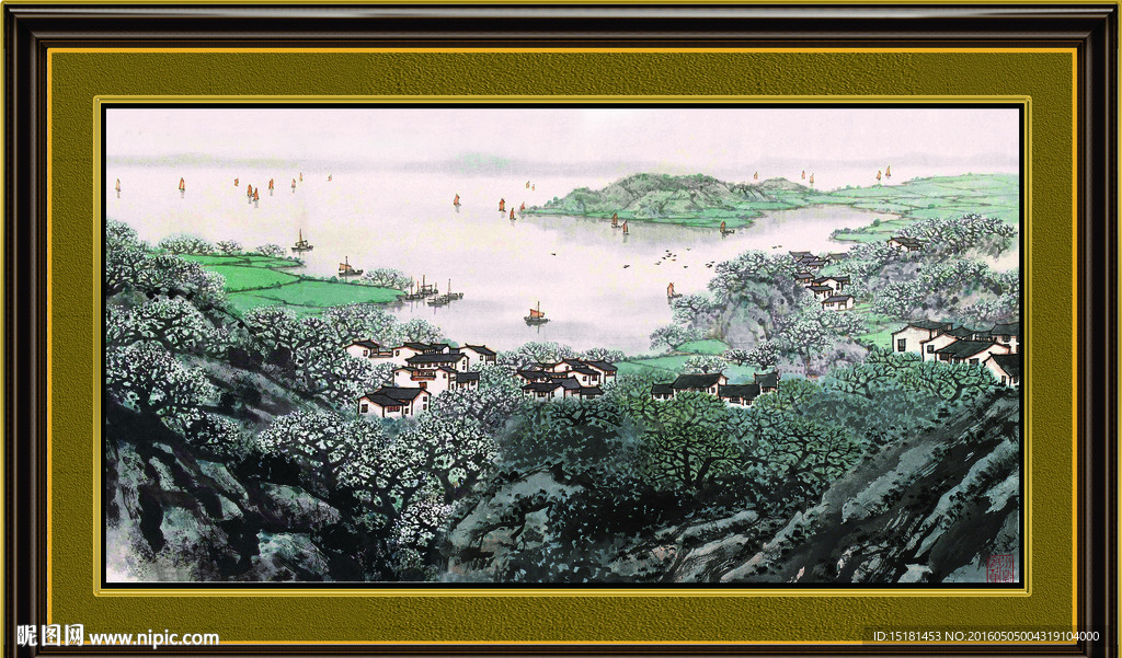 水墨山水画