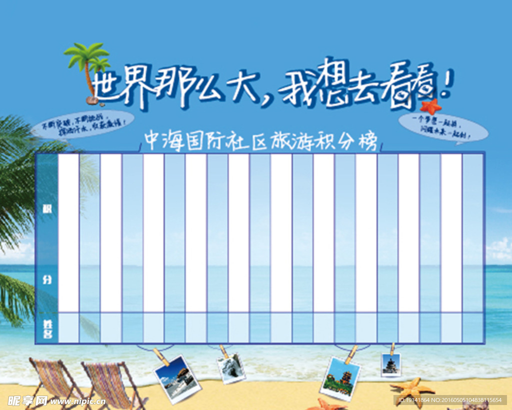 旅游积分榜