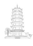 素描宝塔