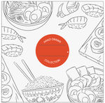 素描多种东方食品