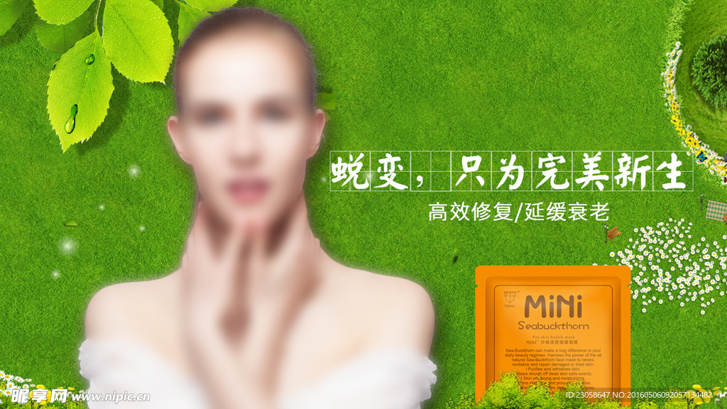 沙棘面膜海报