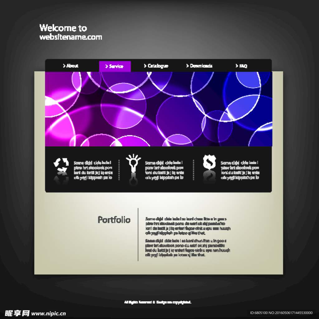 时尚炫酷商务网站