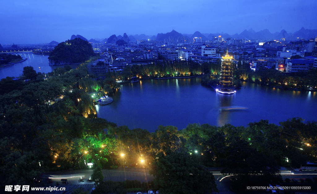 衫湖夜景