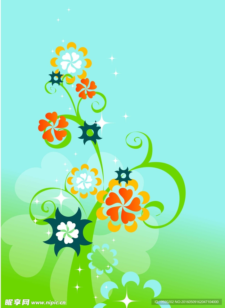 时尚花纹