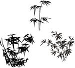 矢量 竹子素材
