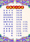 中国风简约斗拱元素小菜单