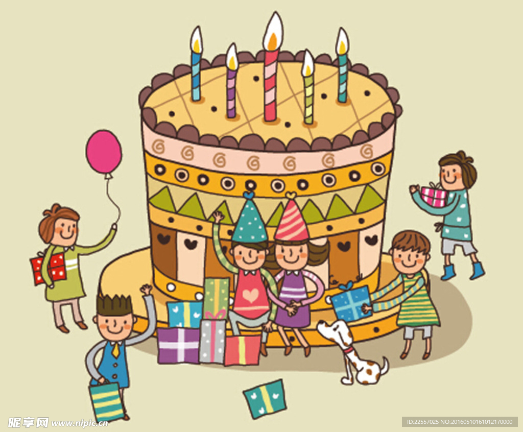 生日 蛋糕  卡通