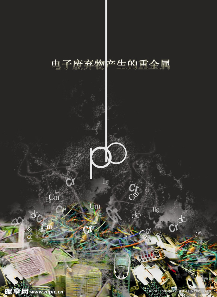 电子垃圾海报