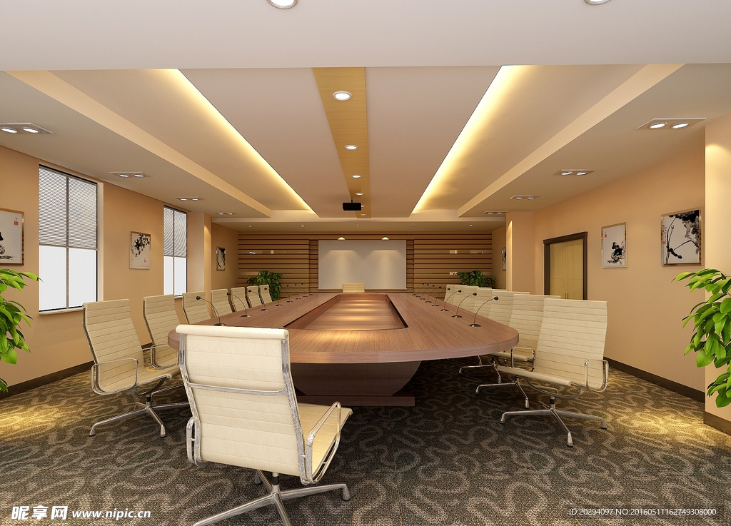 会议厅3D模型