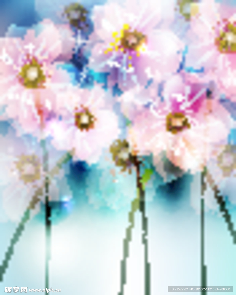 背景花